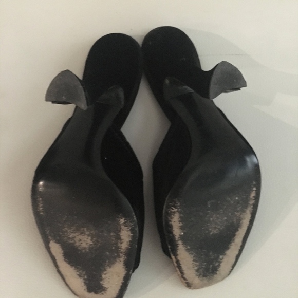 Prada Velvet Runway Mules w/ Crystal Detail, sz.38 - Picture 4 of 4